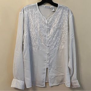 Vintage Martinique Silky-feel Ivory Blouse